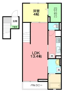 フォレストヒルズ【4階】の間取り