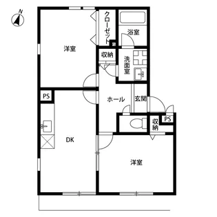 アムールOZAWA【1階】の間取り
