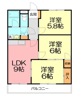 グリーンヒルズ香川【2階】の間取り