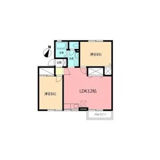 クレールC【2階】の間取り