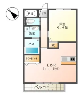 オルモ【00103号室】の間取り
