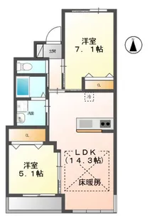リバティ【2階】の間取り