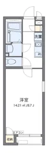 クレイノ郁【1階】の間取り