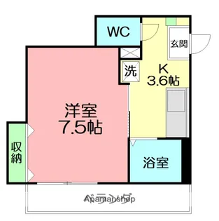 グランフォール【1階】の間取り