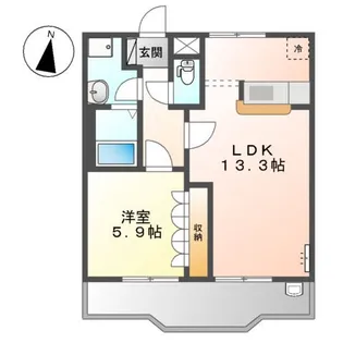 レインボーⅠ【2階】の間取り