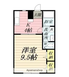 ピュアコート・すみれ【1階】の間取り