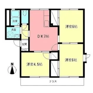 ヴィラ・エクレールA【102号室】の間取り