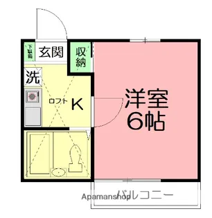 1Kの間取り画像