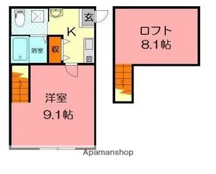 サザンフォレスタ【203号室】の間取り