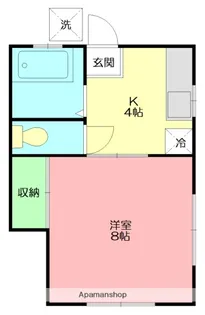 コーポF【2階】の間取り
