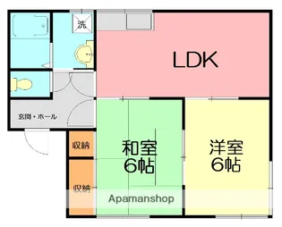 サンライズ2番館【1階】の間取り