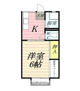 山王ハイツA【2階】の間取り