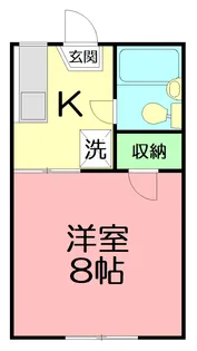 ウィスカーハイツ【1階】の間取り