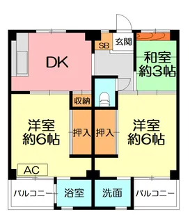ビレッジハウス鎌倉1号棟【2階】の間取り