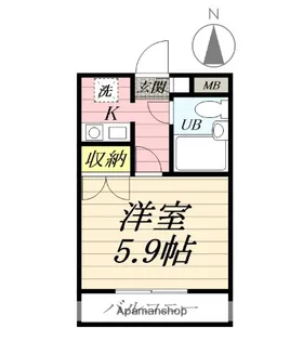 マインズ大和【2階】の間取り