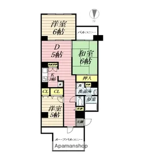 朝日プラザ桜ヶ丘Ⅱ【4階】の間取り