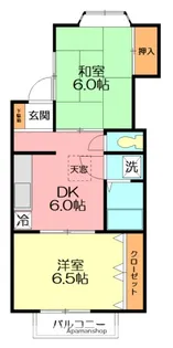 アルカディア湘南Ⅰ【2階】の間取り