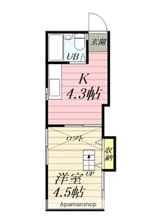 カーサ香川【1階】の間取り