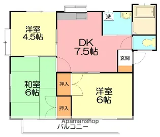 メゾンサンライトⅠ【1階】の間取り