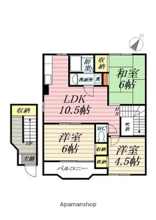 フレイジェⅠ【2階】の間取り