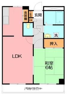 フジビューハイツ西秦野【1階】の間取り