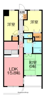 フィールド・サン【1階】の間取り