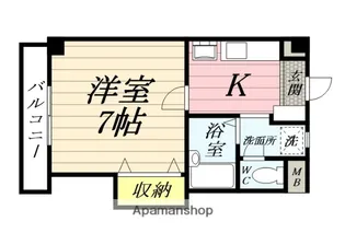 ジュネス内海【1階】の間取り