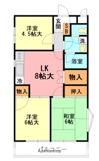 ロッキーホーム寿町【4階】の間取り