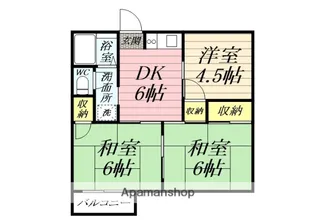 スカイハイツ【2階】の間取り