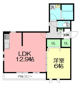TERRACE本厚木 Ⅰ【1階】の間取り