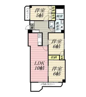 フォーレ鶴間【2階】の間取り