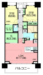 ザ・パークハウス藤沢【10階】の間取り