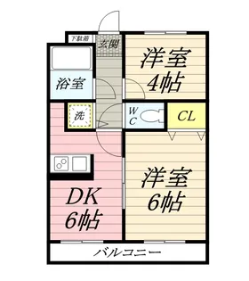 ワコーレエレガンス秦野【2階】の間取り