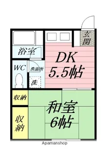 かえで荘【1階】の間取り