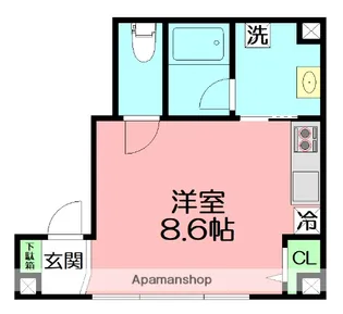 代官町グリーンビル【3階】の間取り