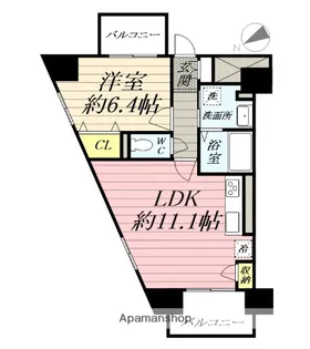 SOUTHERN CROSS鵠沼【4階】の間取り