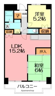タウンコート湘南【2階】の間取り
