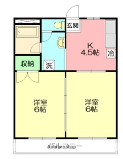 第二アサヒハイツ【2階】の間取り