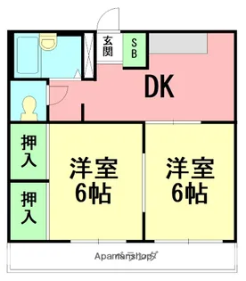 J&F立野町【2階】の間取り