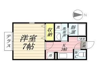 プリシェール松風【201号室】の間取り