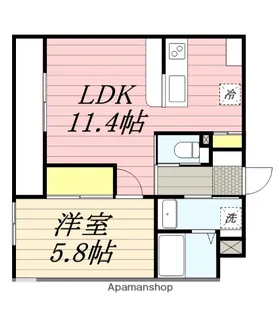 HS茅ヶ崎【3階】の間取り