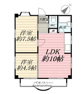 フレス鵠沼海岸ビル【2階】の間取り