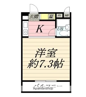 ハイラーク江の島【2階】の間取り