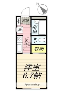 レスト湘南【2階】の間取り