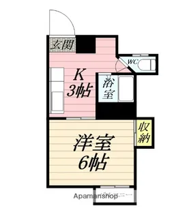 エクレールK鶴巻【2階】の間取り