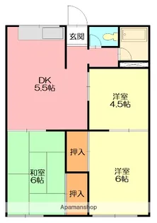 志田ハイツ【1階】の間取り