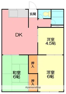 志田ハイツ【2階】の間取り