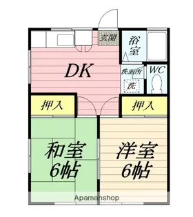 小倉ハイムB棟【2階】の間取り