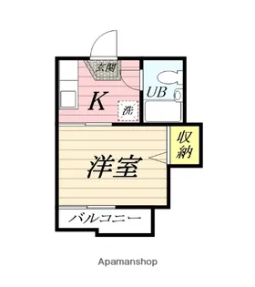 ファミール南林間【2階】の間取り