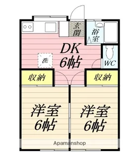 リバーサイド吉川【1階】の間取り